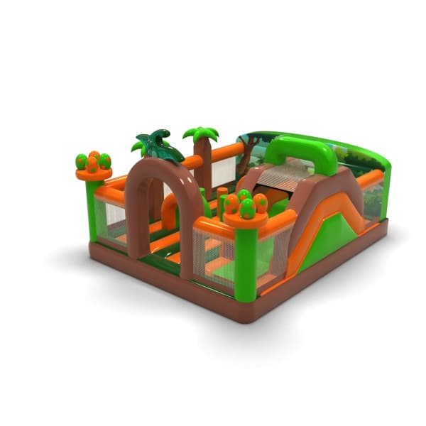 Dmuchany plac zabaw 6x5 w motywie dino - dmuchany plac zabaw do wynajęcia