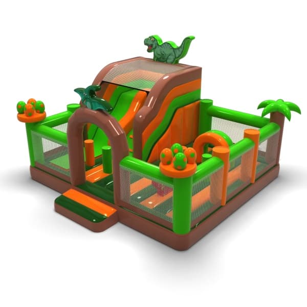 Dmuchany plac zabaw 6x6 w motywie dino - dmuchany plac zabaw do wynajęcia