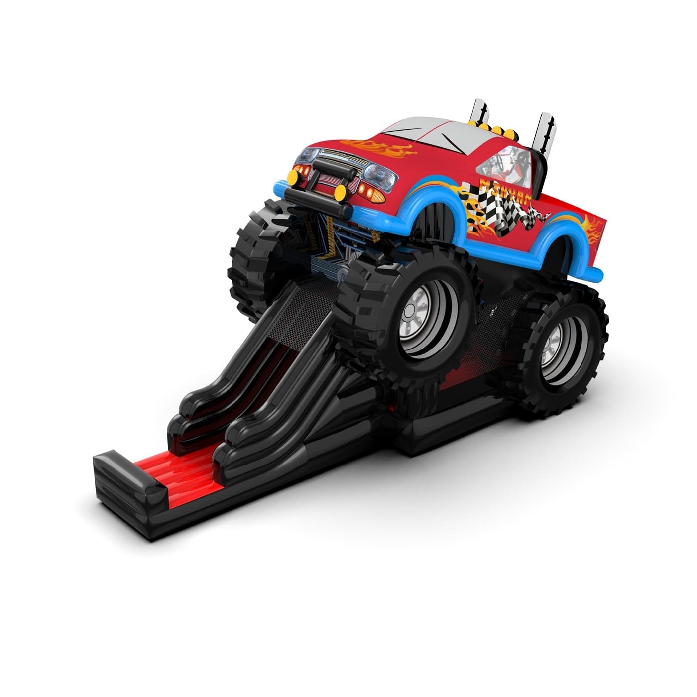 Dmuchaniec Monster Truck - zjeżdżalnia - dmuchana zjeżdżalnia - dmuchaniec XL do wynajęcia