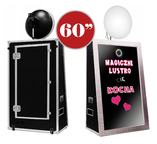 Magic Mirror 60″ - fotolustro standard - wynajem fotolustro