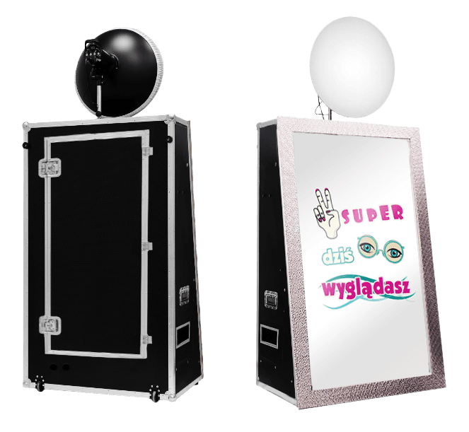 Magic Mirror 65″ - fotolustro standard - wynajem fotolustro