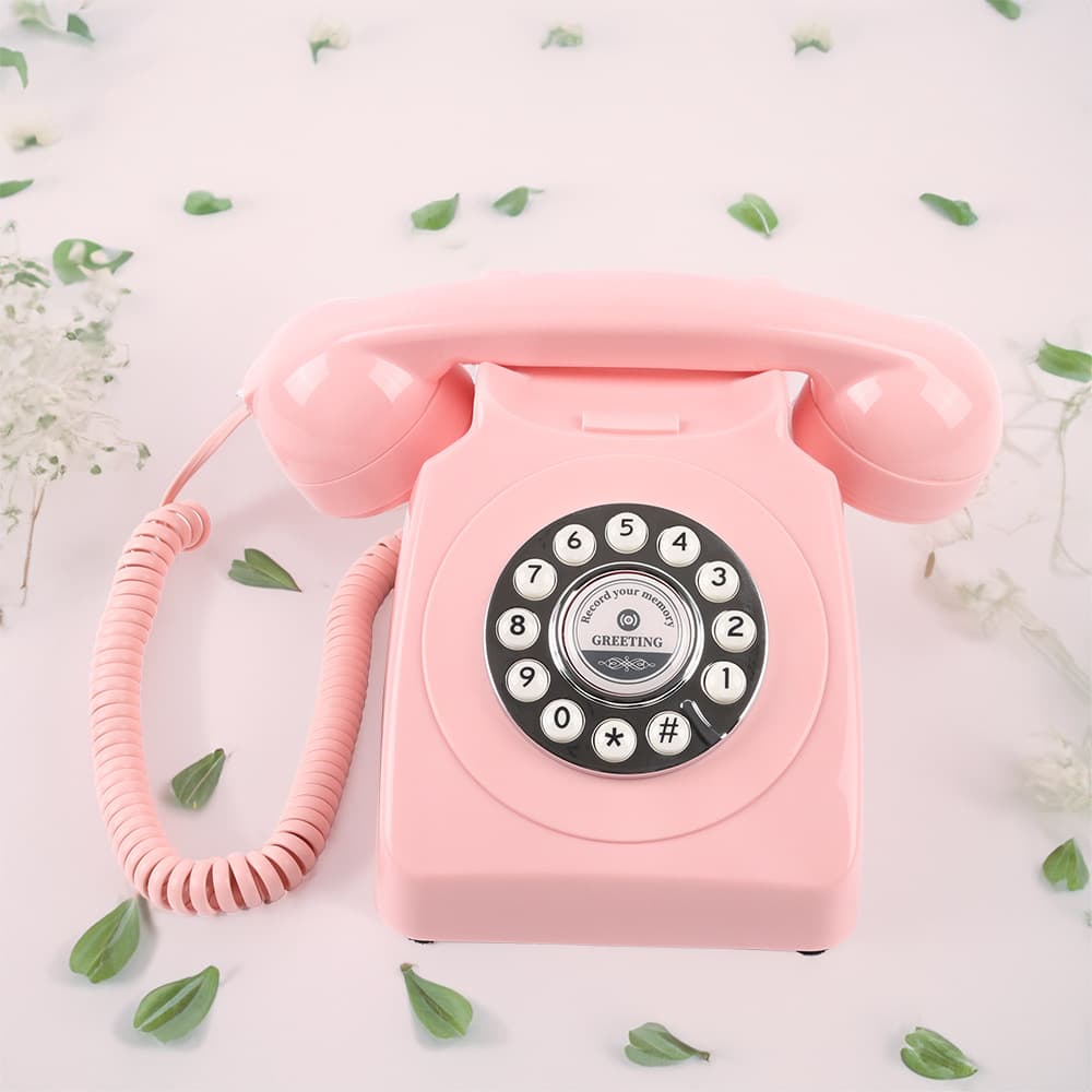 Telefon życzeń - audio księga gości (różowy) - wynajem audio guestbook