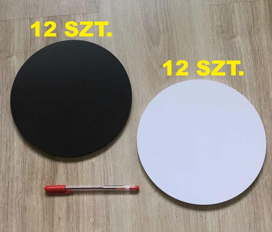 Pionki Krążki XL - do gry Warcaby (24 szt.) - gra XXL do wynajęcia