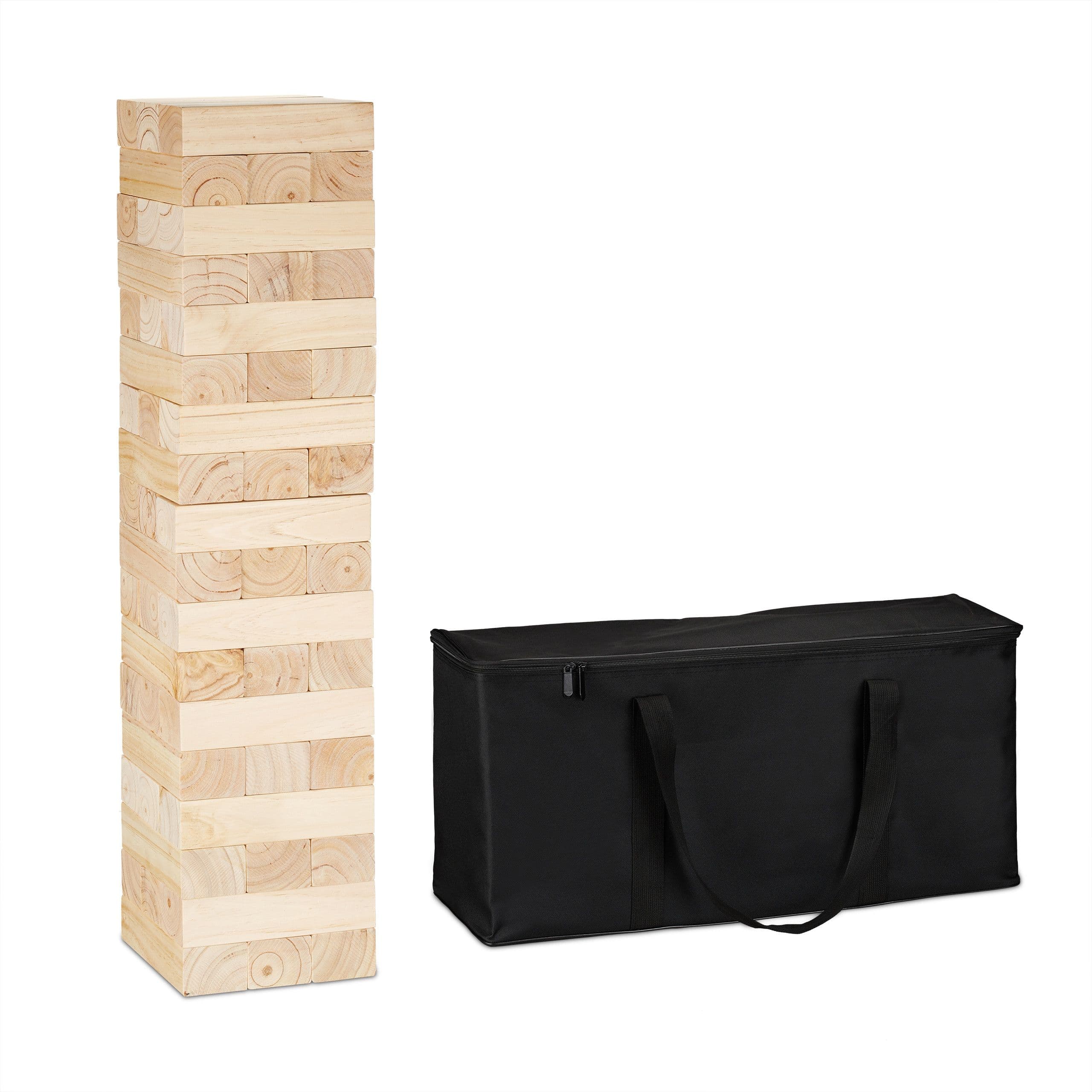 Drewniana wieża z klocków XXL - mega Jenga do wynajęcia