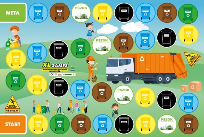 Gra XL - Recyklingowe Wyzwanie (Segregacja Odpadów) - gra XXL do wynajęcia
